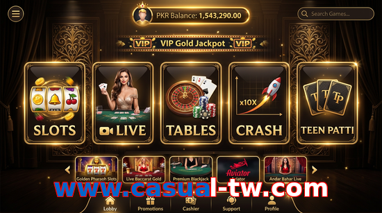 Main screen of Www.casual-tw.com casino page for PK players