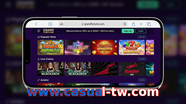 Main screen of Www.casual-tw.com ios page for PK players